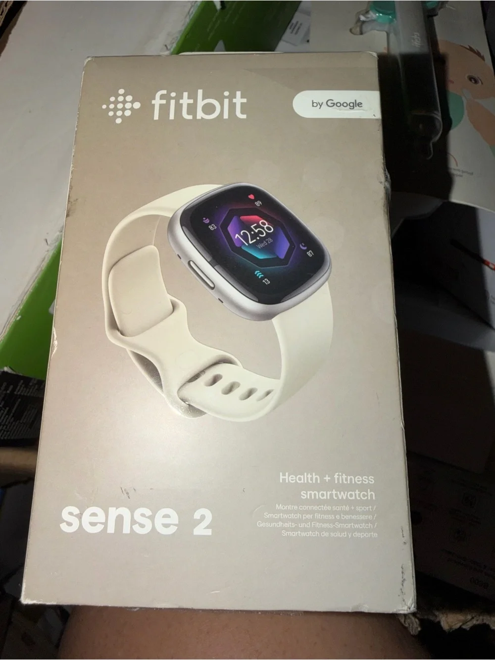 Fitbit Sense 2 Health & Fitness Smartwatch - Cream/White